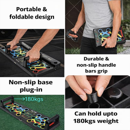 Multipurpose (16 in 1) function Push Up Board