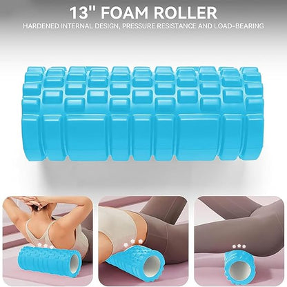 Foam Roller - Deep Tissue Massage Muscle Roller and Stretching Equipment Multicolor