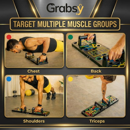 Multipurpose (16 in 1) function Push Up Board